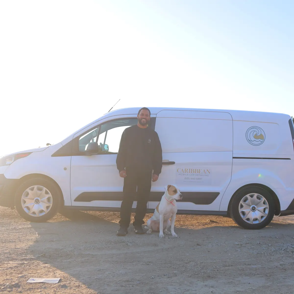 The Caribbean van, and a dog who approves